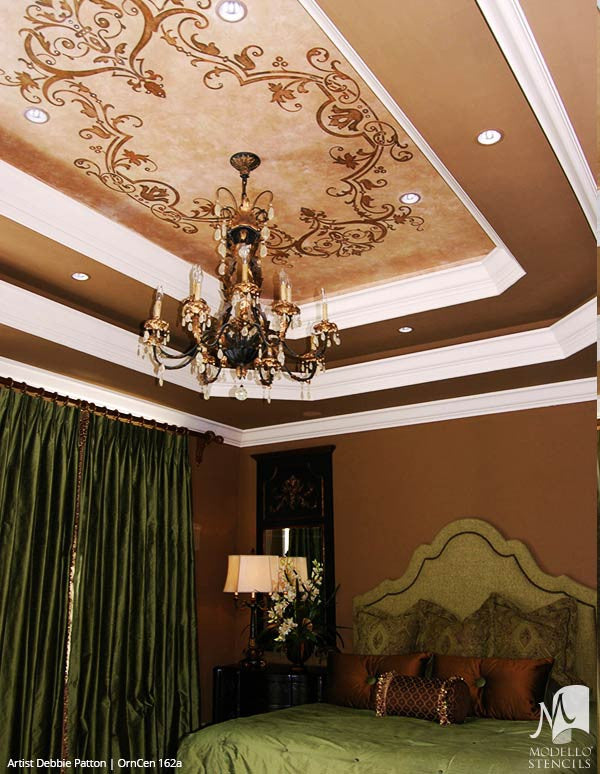 Classic European Ceiling Medallion Stencils for Painting Custom Home Decor