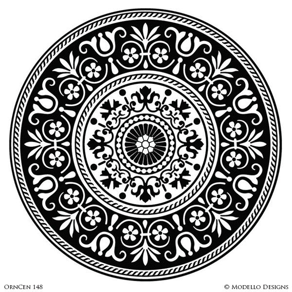 circle wall stencils for painting