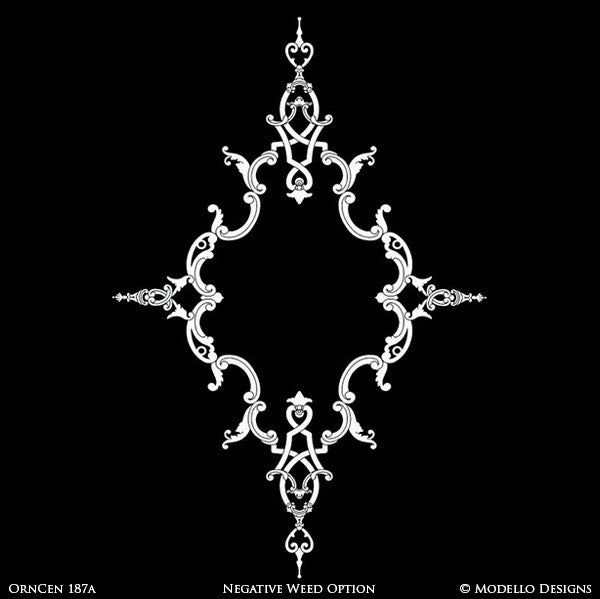 OrnCen187A Custom Medallion Stencil