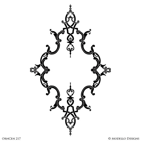 OrnCen217 Custom Medallion Stencil