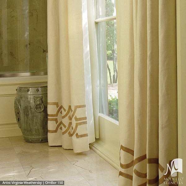 Border Stencils for Painting Ceiling or Wall with Classic Traditional Designs - Modello Custom Stencils