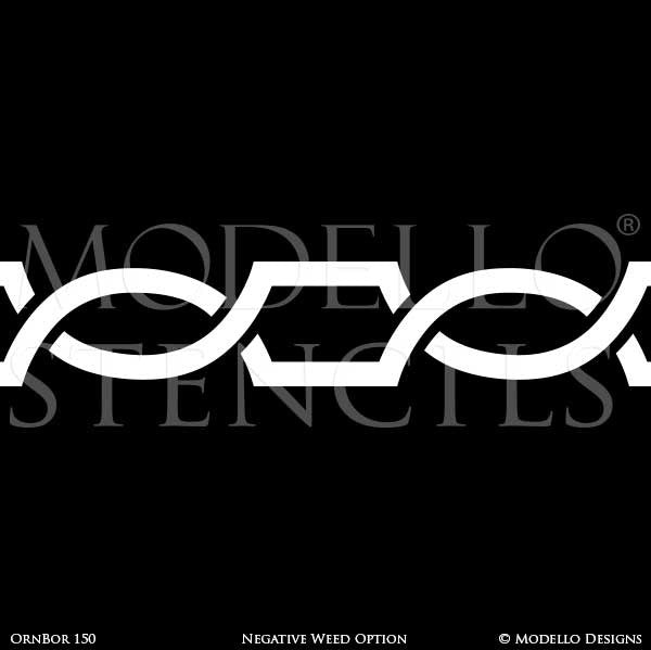 Border Stencils for Painting Ceiling or Wall with Classic Traditional Designs - Modello Custom Stencils