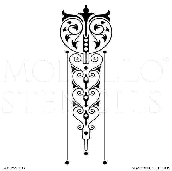 1300 Decorative Pattern Stencil Designs,art Nouveau Scrapbook Stencil 