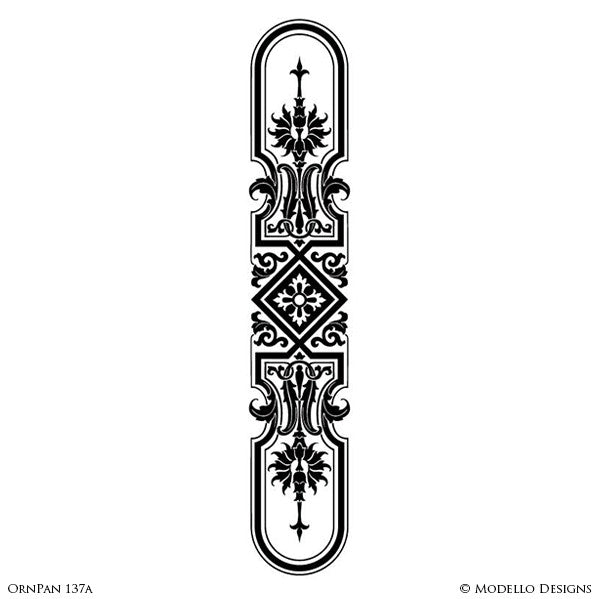 Painted Archway for Entry or Wall Art Door Decor Designs - Custom Modello Wall Panel Stencils