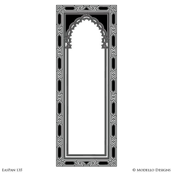 Painted Large Wall Art Graphics Stencils - Custom Modello Stencils ...