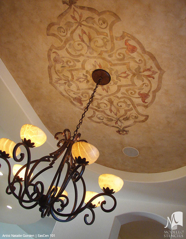 Ceiling Medallion Stencils - Custom Ceiling Design - Paint Stencils –  Modello® Designs