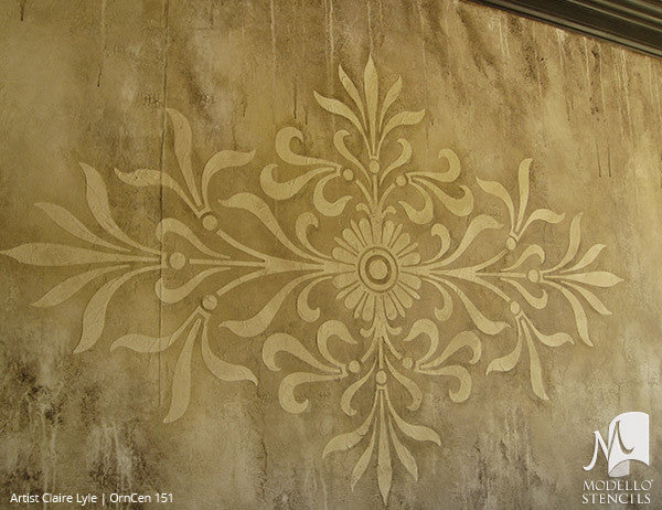 OrnCen151 Custom Medallion Stencil