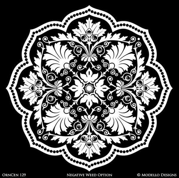Decorative Medallions and Stencil Patterns for Painting Ceilings - Modello Custom Stencils