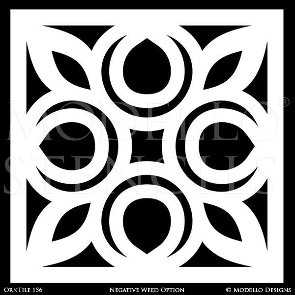 Tile Stencil Art for Decorative Painting Projects - Modello Custom Stencils