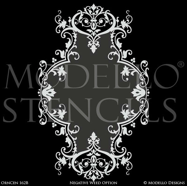 OrnCen162b Custom Medallion Stencil