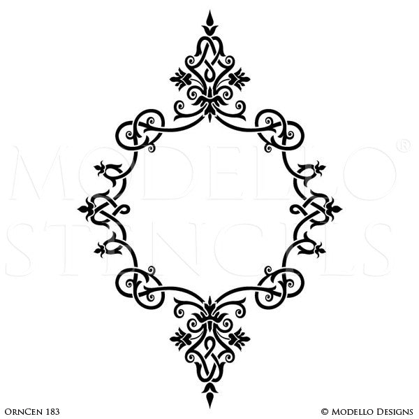 Decorating Floors and Walls with Classic Style and Medallion Stencils - Modello Custom Stencils