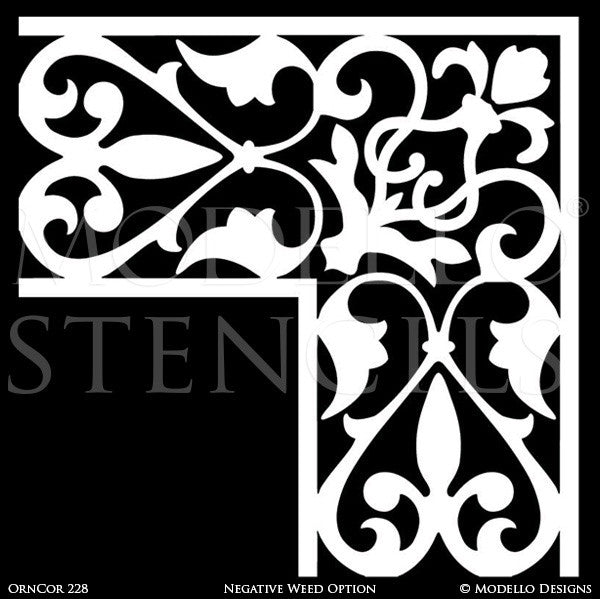 Wrought Iron Patterns Stencils