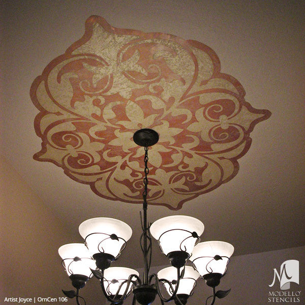 OrnCen106 Custom Medallion Stencil
