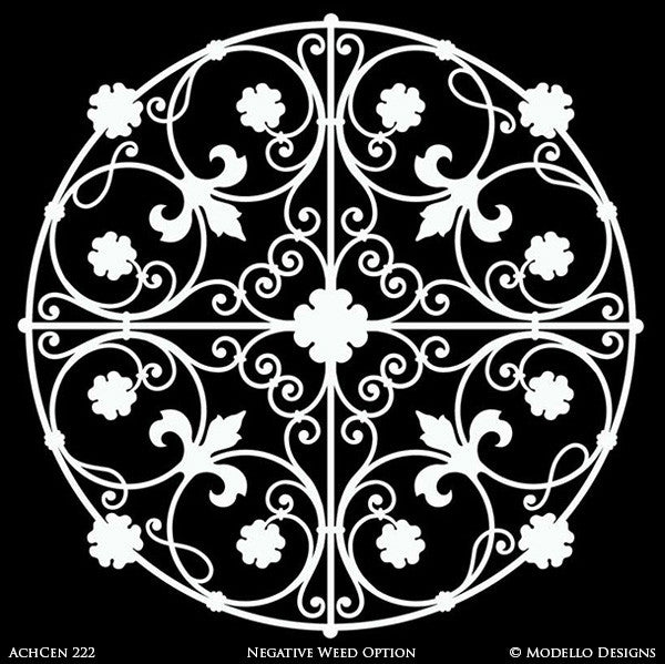 Architectural Design and Decor with Ceiling Medallion Stencils - Modello Custom Stencils