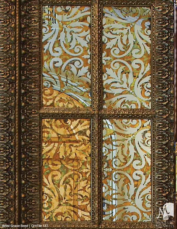 Decorative and Antique Glass Patterns and Custom Modello Stencils