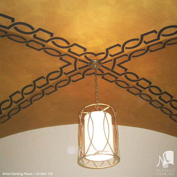 Border Stencils for Painting Ceiling or Wall with Classic Traditional Designs - Modello Custom Stencils