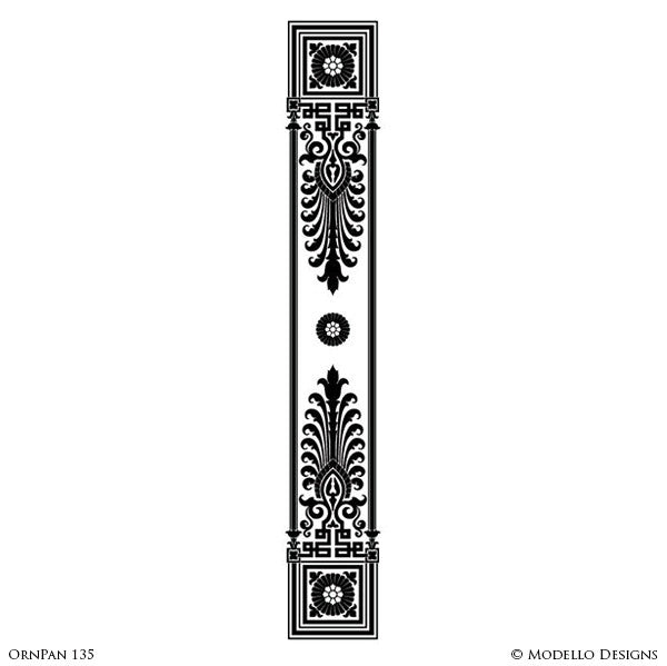 Art Deco Art Nouveau Retro Vintage Design Geometric Pattern - Large Wall Panel Stencils - Modello Custom Stenciling