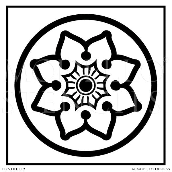 Custom Tile Stencils for Painting Floors - Floor Tile Pattern Stencil ...