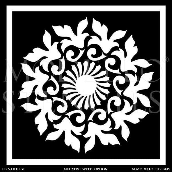 Custom Designed Tile Stencils for Faux Tiles and Decorative Painting Ideas - Modello Custom Stencils