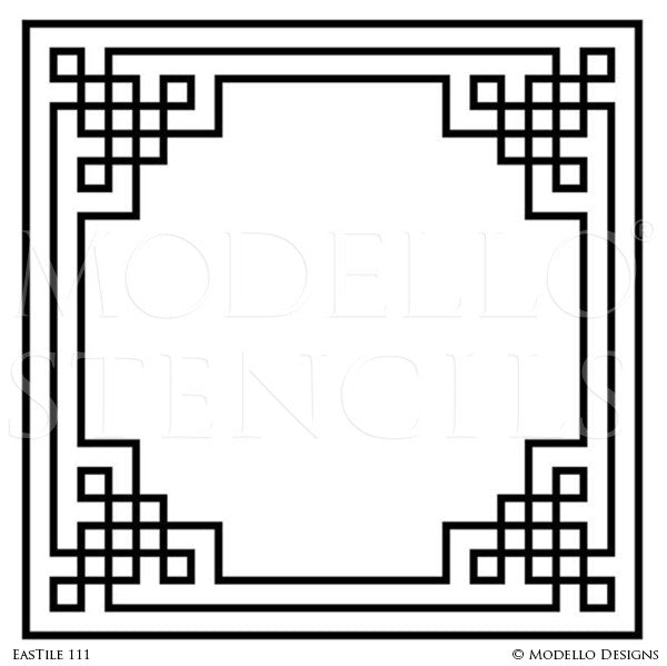 Painting Tile Stencil Designs - Modello Custom Stencils and Patterns