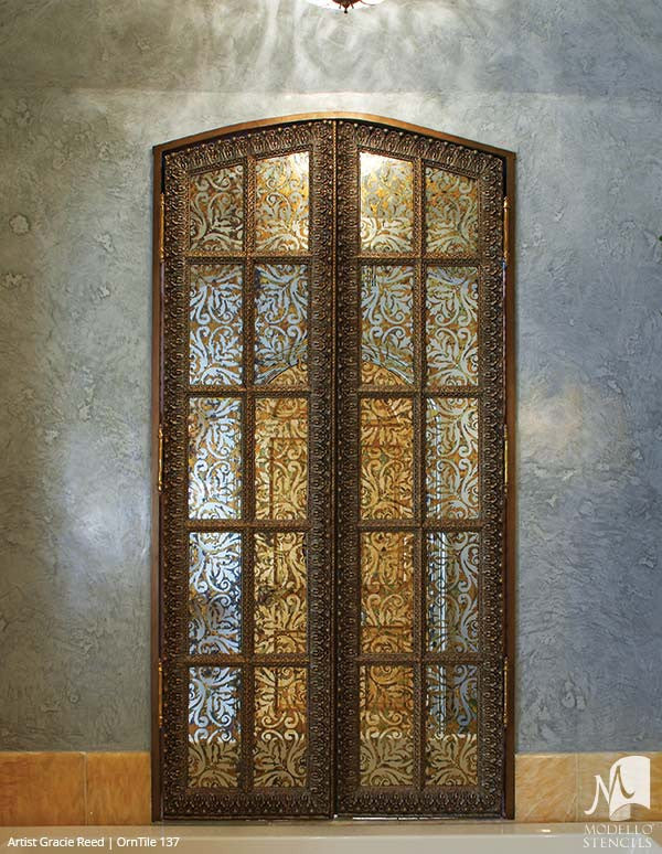 Decorative and Antique Glass Patterns and Custom Modello Stencils