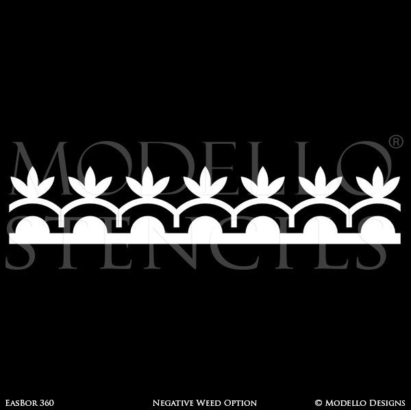 Border Decals for Painting and Stenciling Custom Wall and Ceiling Designs - Modello Stencils